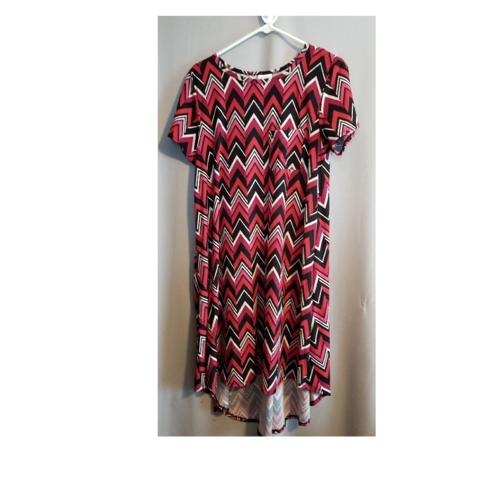 Lularoe Chevron Print Carly Dress